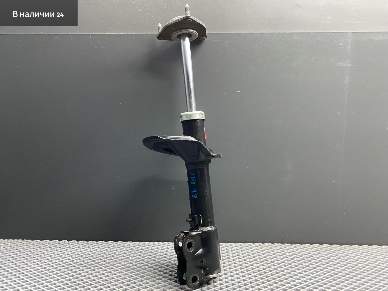 амортизатор передний правый Mitsubishi Lancer 10 поколение CY2A 2008, 1.5 л., 4A91, бензин, АКПП, x42b - черный, седан, передний привод, 3391, 4060A242 - фото №1