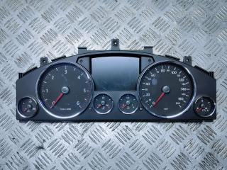 щиток приборов (приборная панель) Volkswagen Touareg 1 поколение [рестайлинг] 2007, 2.5 л., TDi, BPE, дизель, АКПП, чёрный, внедорожник 5 дв., полный привод, правый руль, 7L6920985H, 0263655738, 1030052107, 6033EC2144