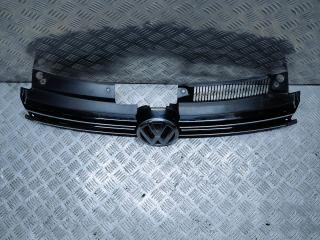 решетка радиатора Volkswagen Golf 6 поколение 2009, 2.0 л., TDi, CBDC, дизель, 5МКПП, голубой, передний привод, правый руль, 5K0853653, 5K0853651AF, 5K0853651AG