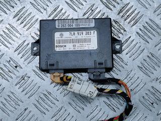 блок управления парктрониками Volkswagen Touareg 1 поколение [рестайлинг] 2007, 2.5 л., TDi, BPE, дизель, АКПП, чёрный, внедорожник 5 дв., полный привод, правый руль, 263004109, 7L0919283F