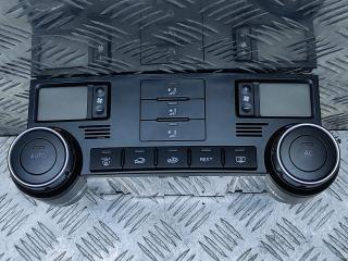блок управления печки / климат-контроля Volkswagen Touareg 1 поколение [рестайлинг] 2007, 2.5 л., TDi, BPE, дизель, АКПП, чёрный, внедорожник 5 дв., полный привод, правый руль, 7L6907040AD, 5HB00850640