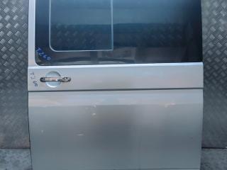 дверь сдвижная Volkswagen Transporter T5 2006, 2.5 л., TDi, AXD, дизель, робот, серебристый, микроавтобус, передний привод, правый руль