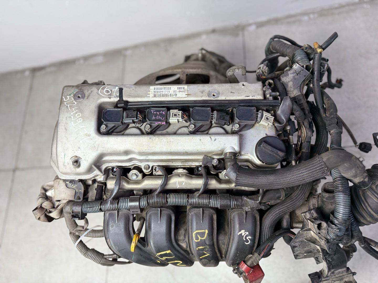 Двигатель Toyota 3ZZ-FE 1.6 VVT-i для моделей: Toyota Corolla 9 E120 E130 8 E110 10 E140 E150 / Королла Toyota Avensis 1 T220 2 T250 / Авенсис Toyota Verso 2 R10 R11 / Версо Toyota Corolla Verso 1 E12J / Корола Версо ЦЕНА БЕЗ НАВЕСНОГО ОБОРУДОВАНИЯ