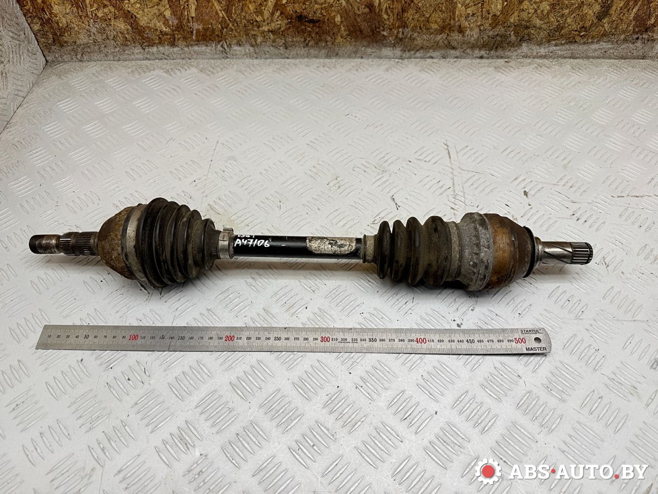 полуось передняя левая (приводной вал, ШРУС) Opel Astra H 2007, 1.6 л., Z 16 XER, бензин, МКПП, купе, 374989, 95524444, 93169650, 13136379, 374545, 244028, 24079, R1640060, 304426, VKJC1390, 419N11183Z, GTE1071205 - фото №1