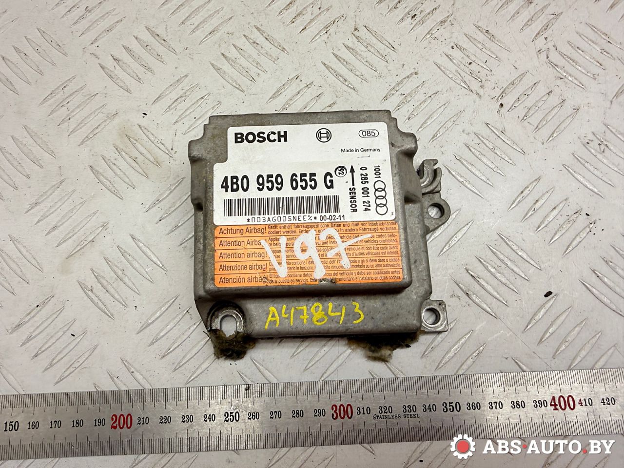 блок комфорта Audi A6 4B/C5 2000, 2.5 л., AKE, дизель, МКПП, седан, полный привод, 4B0959655G, 0285001274 - фото №1