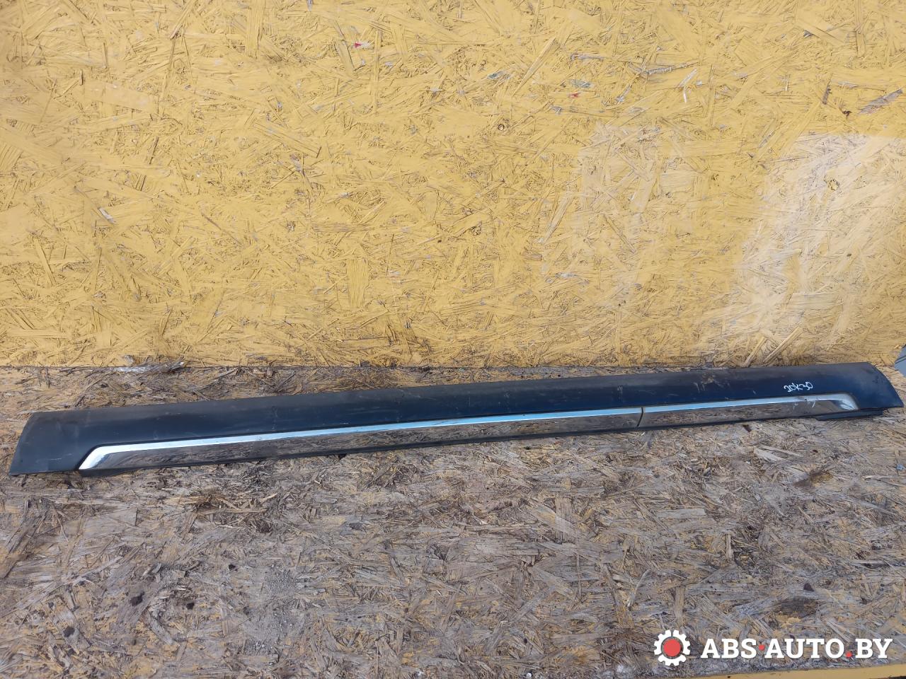 Накладка на порог наружная левая Peugeot 4007 1 поколение 2011, 2.2 л., 4HN (DW12MTED4), дизель, МКПП, внедорожник 5 дв., правый руль, 6512A13702 - фото №1