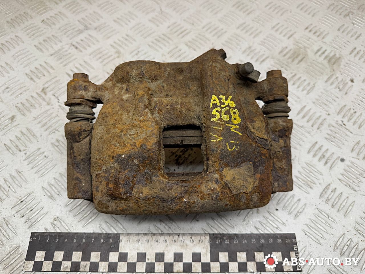 суппорт передний левый Ford Transit 7 поколение 2007, 2.4 л., дизель, МКПП, микроавтобус, 24348118255, 0204004615, 0986134028, F24154, 1371372, 1433943, 1521150, 6C112B121AB, 6C112B121AC, 6C112B121AD, BNZ1162ZP, BNZ1162ZW, BHV682E, 561N10055Z - фото №1