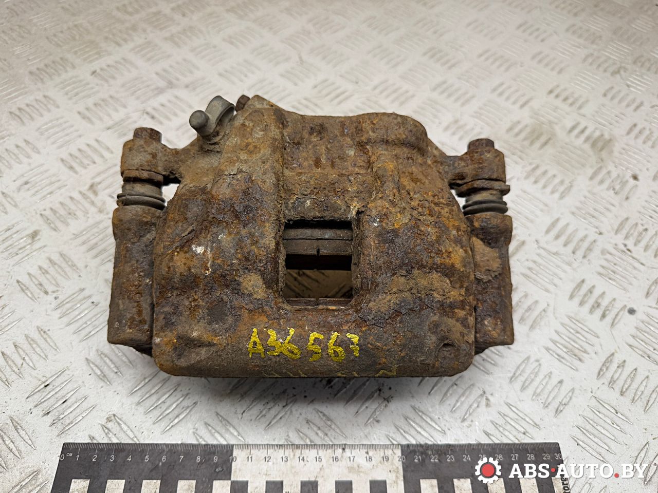 суппорт передний правый Ford Transit 7 поколение 2007, 2.4 л., дизель, МКПП, микроавтобус, 24348118265, 0204004616, 0986135028, F24155, 1371370, 1443941, 1521149, 6C112B120AB, 6C112B120AC, 6C112B120AD, BNZ1161ZP, BNZ1161ZW, BHV681E, 561N10056Z - фото №1