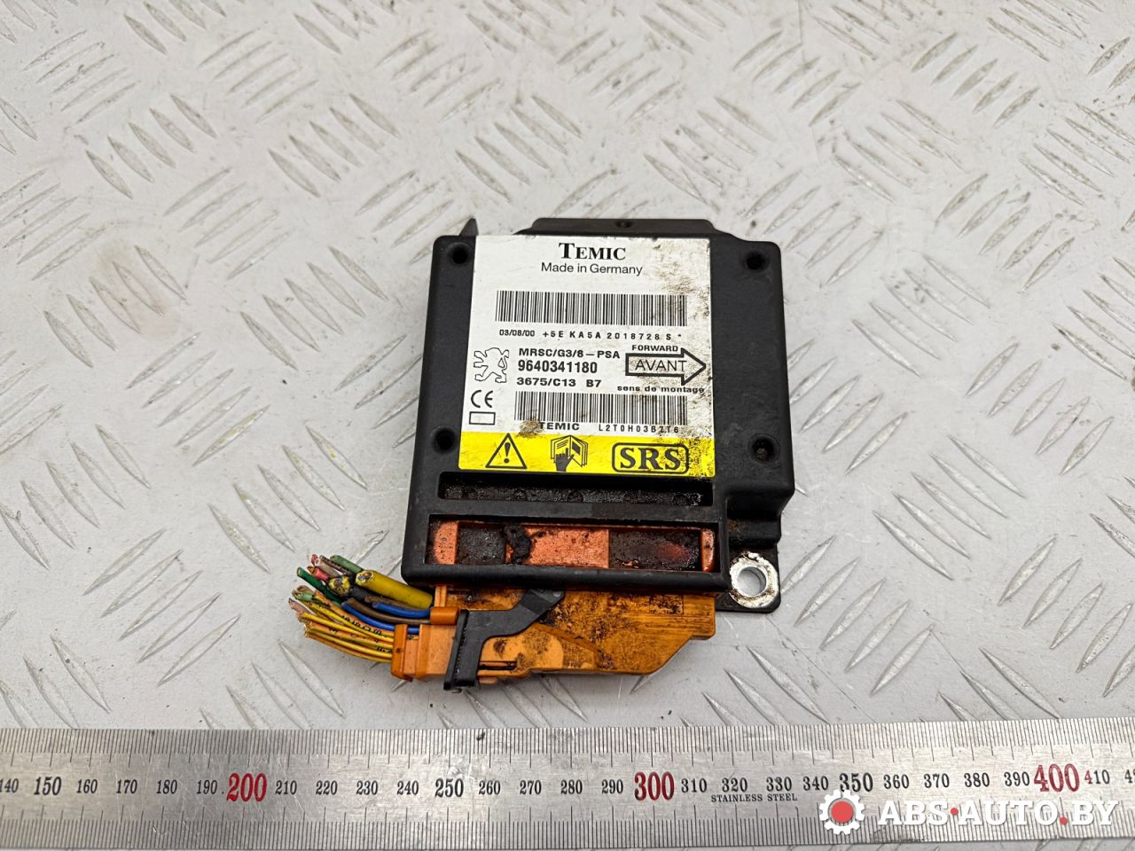 блок AirBag Peugeot 607 1 поколение 2001, 2.2 л., 4HX (DW12TED4/FAP), дизель, МКПП, седан, 9640341180 - фото №1