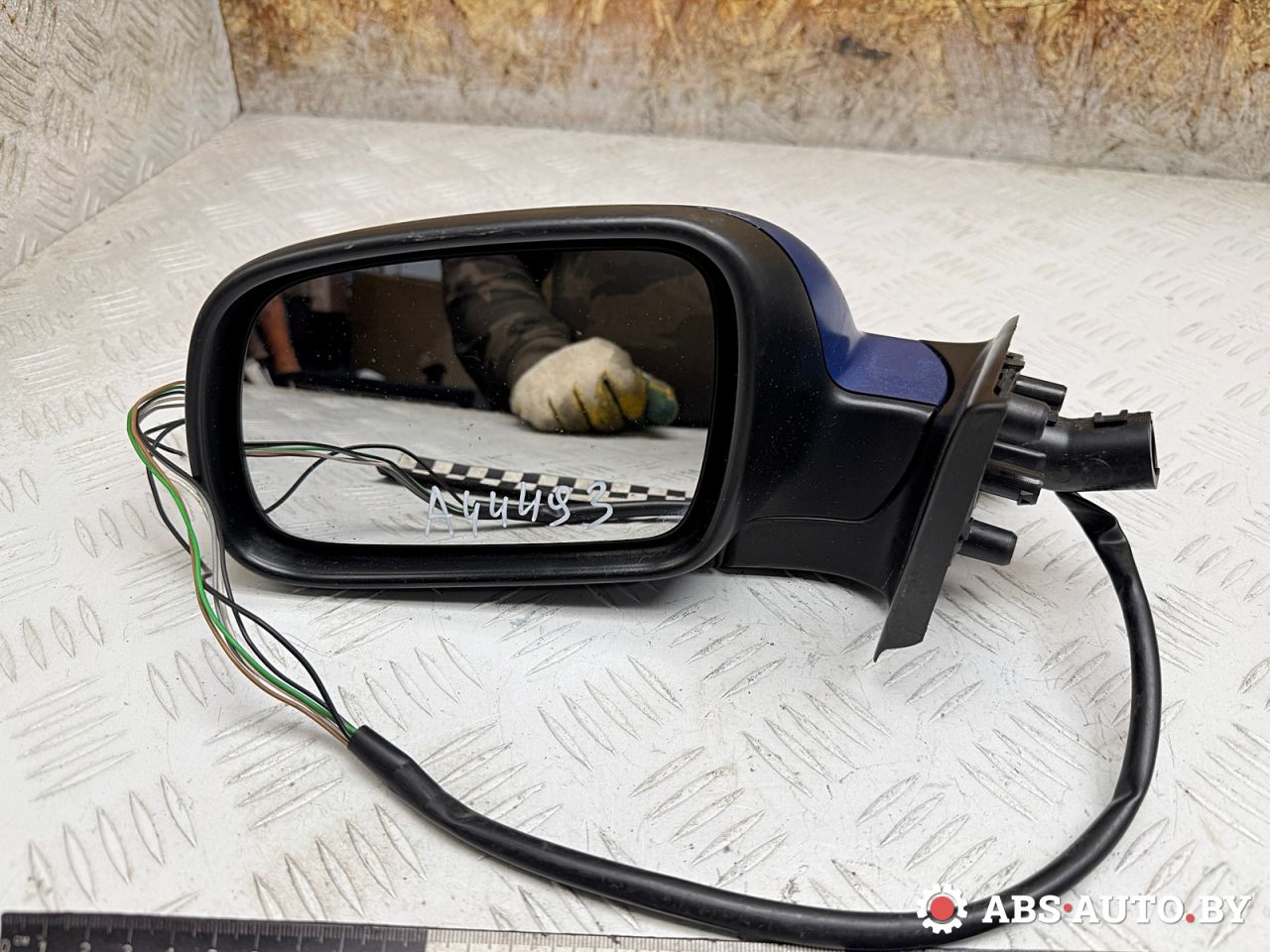 зеркало наружное левое Peugeot 307 1 поколение 2003, 2.0 л., RHY (DW10TD), дизель, МКПП, хетчбэк 5 дв., E9014145, 96347730XT - фото №1