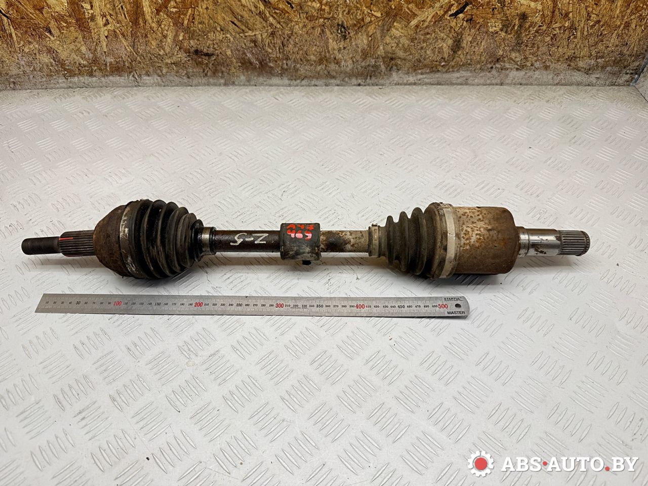 полуось передняя левая (приводной вал, ШРУС) Chrysler Pacifica 1 поколение 2007, 4.0 л., EGQ, бензин, АКПП, 4880341AC, 4880341AB, 04880341AC, 04880341AB, 68068674AA - фото №1