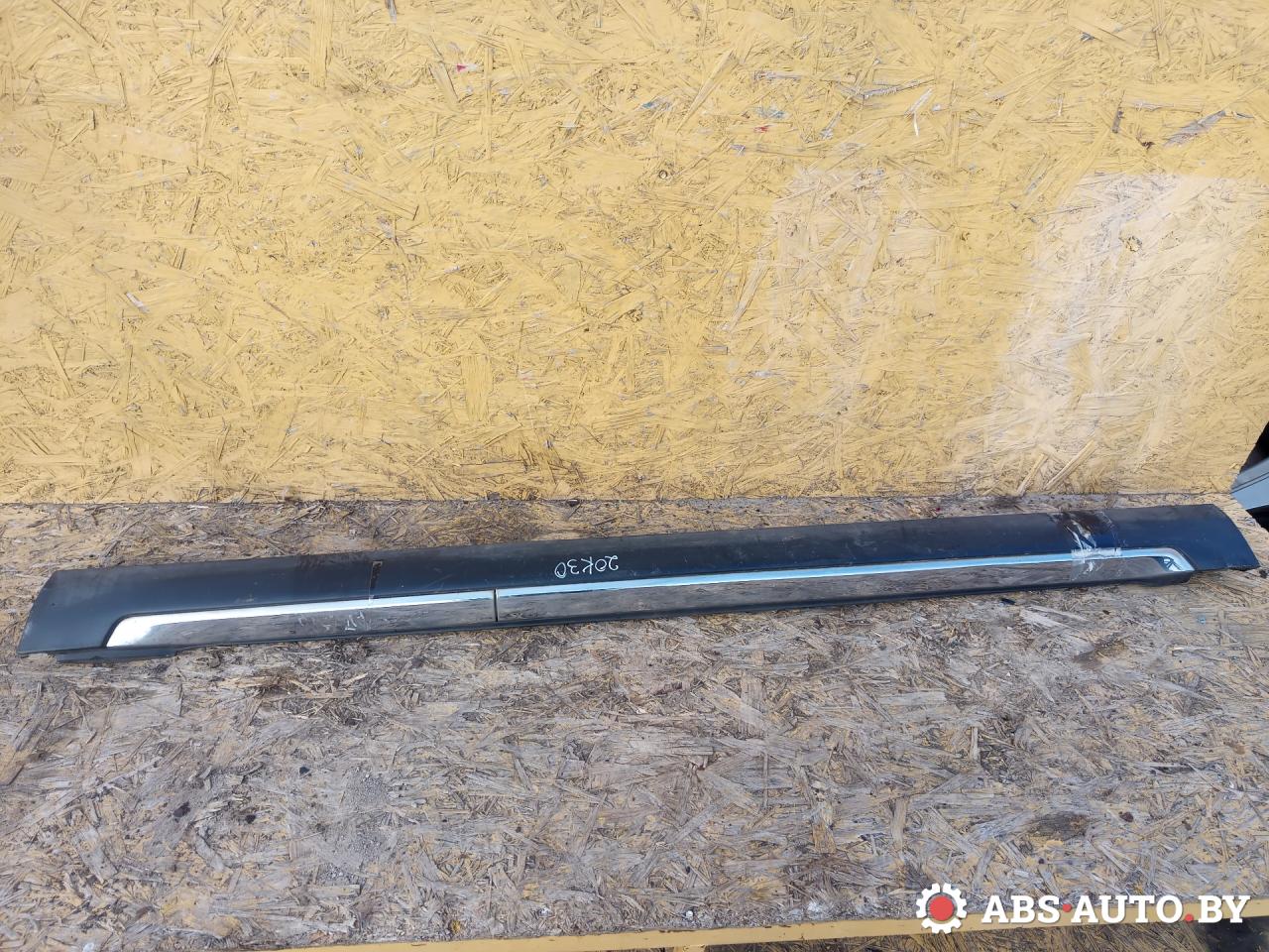 Накладка на порог наружная правая Peugeot 4007 1 поколение 2011, 2.2 л., 4HN (DW12MTED4), дизель, МКПП, внедорожник 5 дв., правый руль, 6512A13701 - фото №1