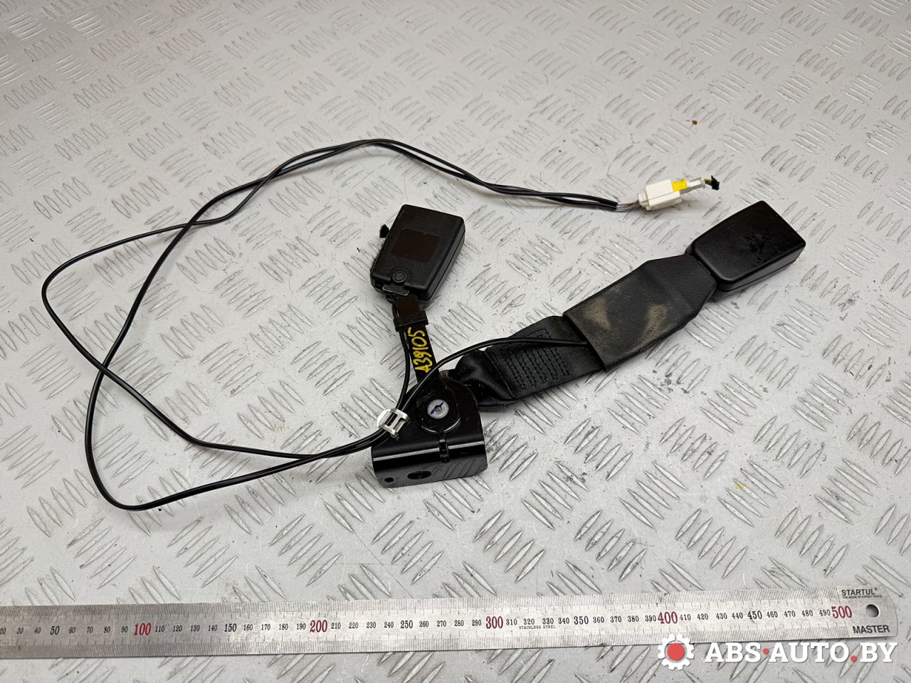 замок ремня безопасности Peugeot 3008 1 поколение 2011, 2.0 л., RHH (DW10CTED4), дизель, робот, 9681985380, 34039768, 34065010N, 34062061B - фото №1