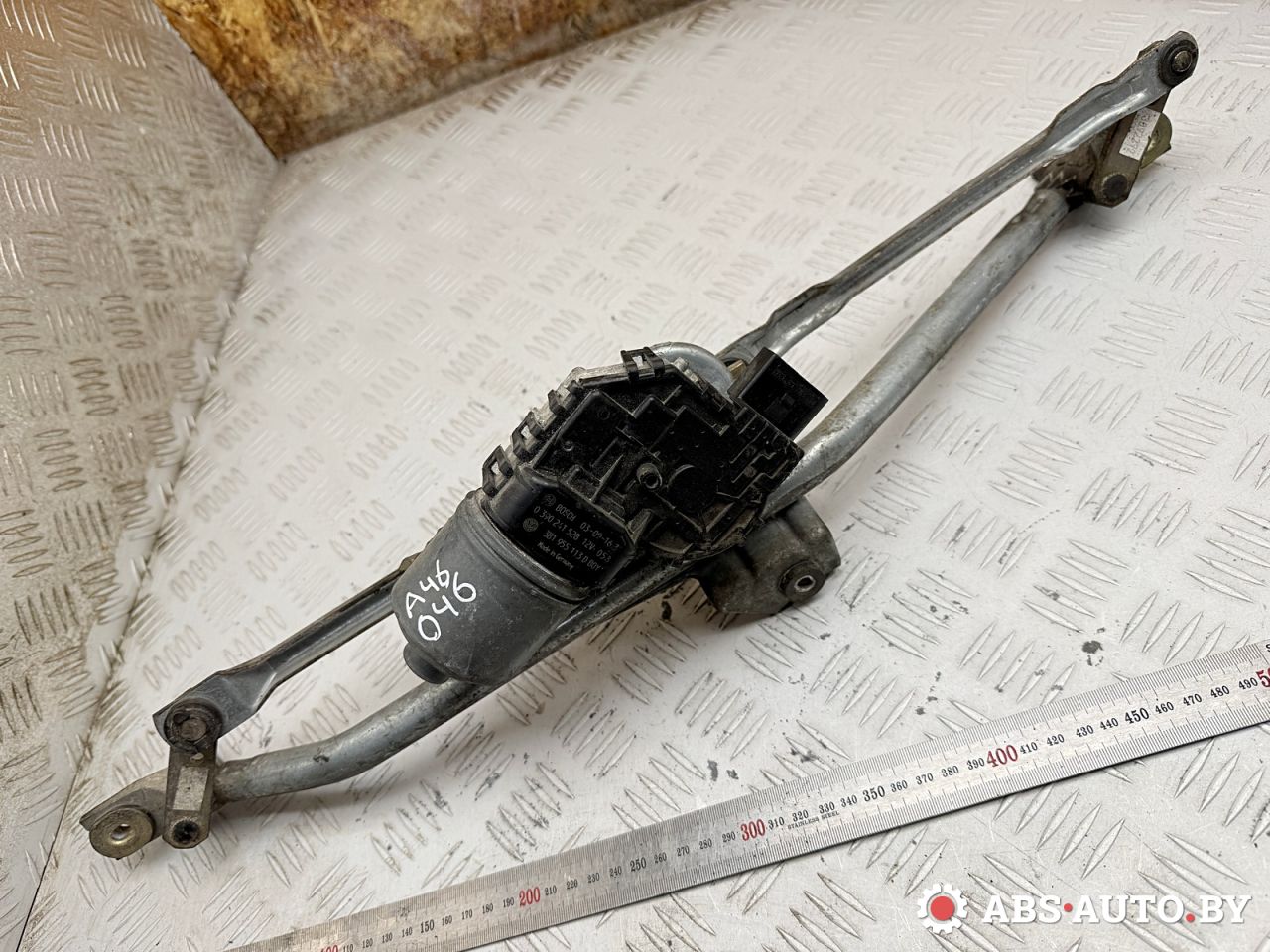 механизм стеклоочистителя (трапеция дворников) Audi A6 4B/C5 2000, 2.5 л., AKE, дизель, МКПП, седан, полный привод, 8D1955605B, 0390241528, 3B1955113D - фото №1