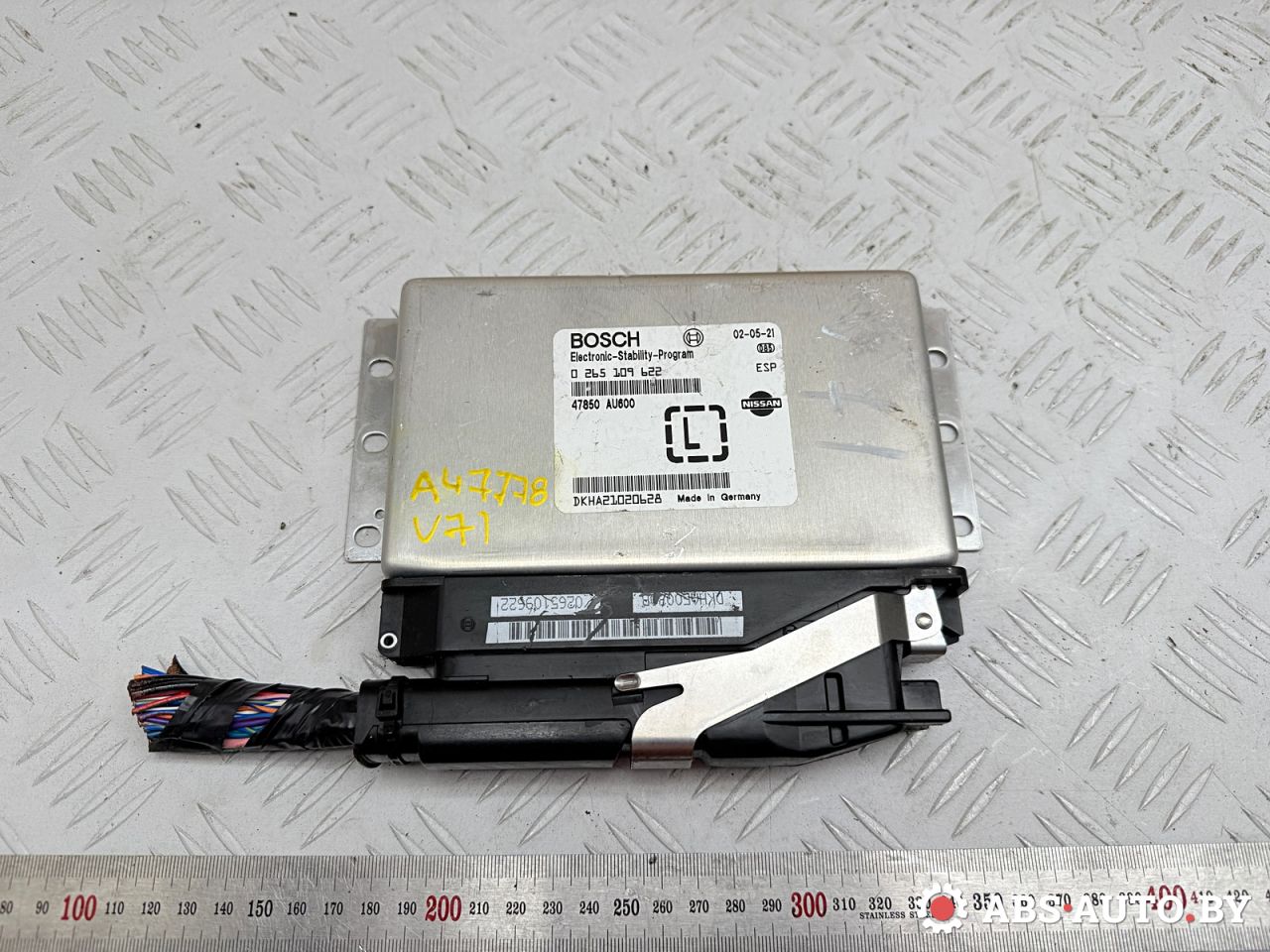 Блок управления ABS/ESP Nissan Primera P12 2002, 2.2 л., YD22DDT, дизель, МКПП, седан, 0265109622, 47850AU600 - фото №1