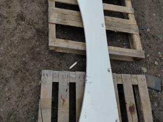 Спойлер кабины верхний DAF XF 106 1 поколение 2017, MX-13, белый, правый руль, 1291469