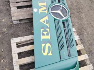 капот Mercedes-Benz Actros 4 поколение (MP4) 2017, om471.926, дизель, АКПП, зеленый, правый руль, A9607500618, A9607500409, A9607500967, A9607501267, A9607501567, A9607510630, A9607510730, A9607511230, A9607511330, A9607511118, A9607511018, A9607510725