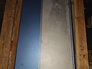 крышка инструментального ящика DAF XF 95 1 поколение 2006, голубой, грузовик, 1311495, 2048303