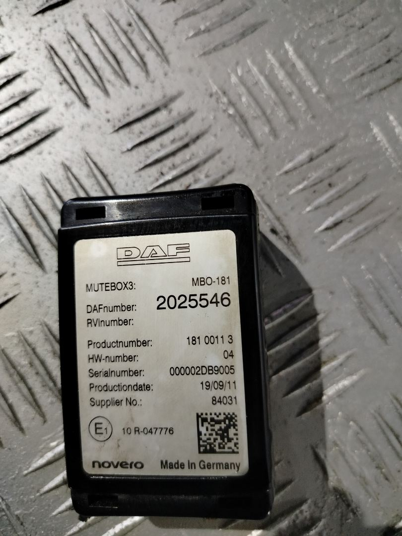 блок управления (другие) DAF XF 106 1 поколение 2019, MX-13, АКПП, белый, правый руль, 2025546 - фото №1
