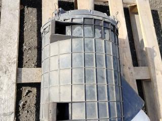 корпус воздушного фильтра Scania R 3 поколение 2006, 11.7 л., HPi, DC 12.14, дизель, МКПП, серый, правый руль, 1387542, 1335674, 1377092, 1801772, 1870001, 1335677, 1869997, 1829470