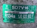 компрессор кондиционера Volkswagen Golf 4 поколение 1999, 1.6 л., AKL, бензин, МКПП, серый, хетчбэк 5 дв., передний привод, 1J0820803F - фото №9