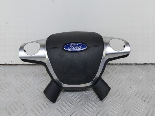 подушка безопасности водителя Ford Focus 3 поколение 2013, 1.6 л., дизель, МКПП, черный, хетчбэк 5 дв., передний привод, правый руль, BAMPT11675