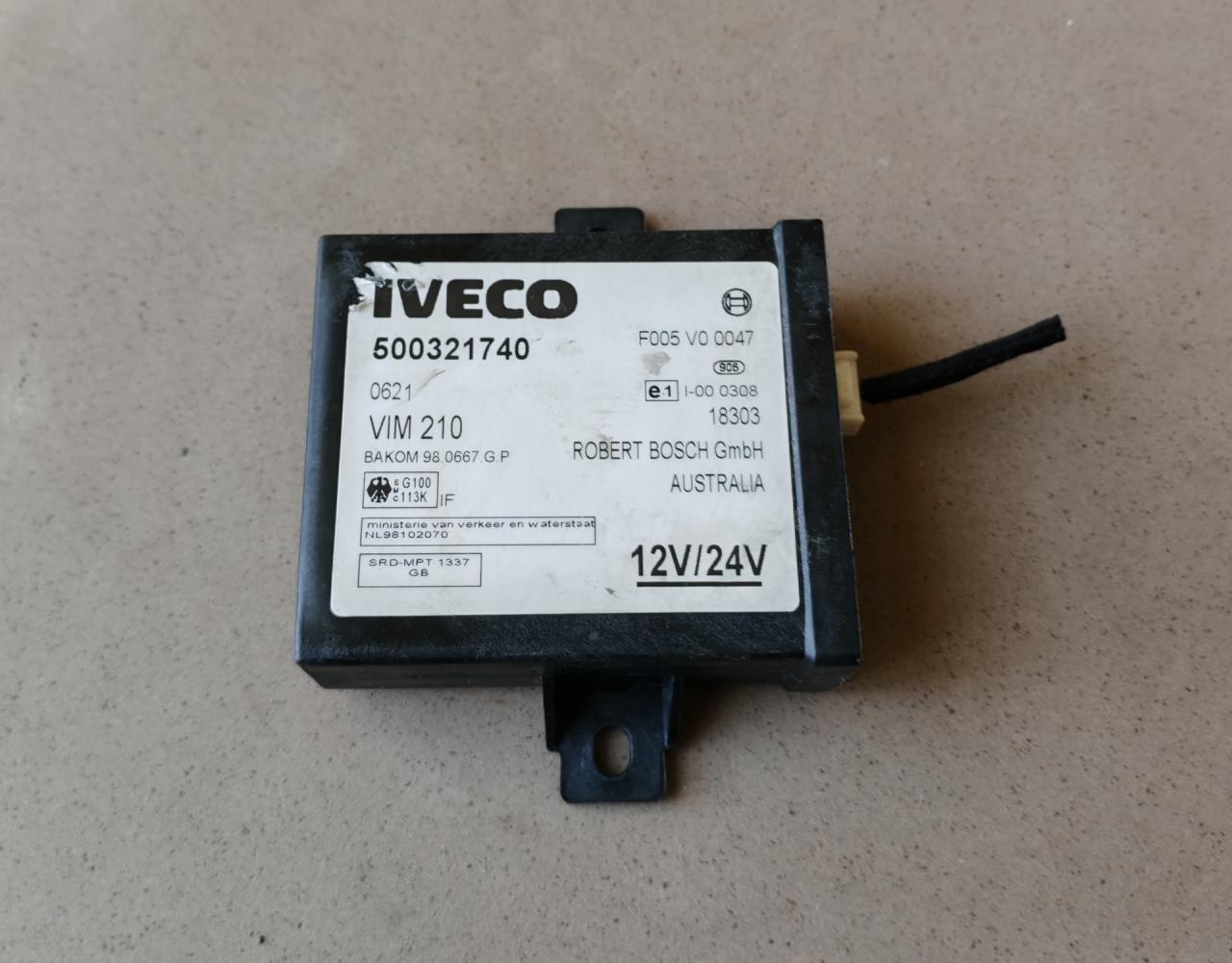 Иммобилайзер IVECO Daily 3 поколение 50c11 2001, 2.8 л., 8140.43C, дизель, МКПП, микроавтобус, задний привод, 500321740, F005V00047 - фото №1