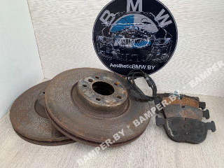 диск тормозной передний BMW X5 E70 2007, 3.0 л., дизель, АКПП, внедорожник 5 дв.