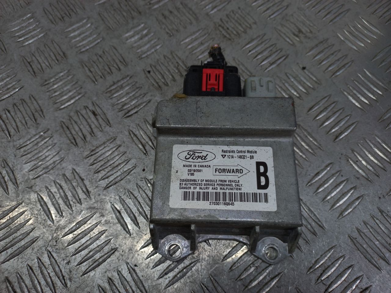 блок AirBag Ford Transit 6 поколение 2001, 2.0 л., D3FA, дизель, 5МКПП, микроавтобус, 1C1A-14B321-BB - фото №1