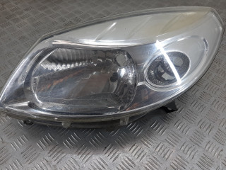 фара левая Renault Sandero 1 поколение 2009, 1.4 л., K7J 710, бензин, МКПП, хетчбэк 5 дв.