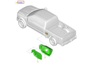 корпус лючка бензобака Ford F-350 5 поколение P708 2023, бензин, АКПП, PC3Z2827936A