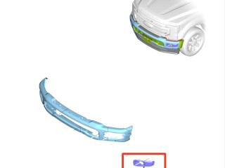 рамка фары противотуманной левой Ford F-350 5 поколение P708 2023, бензин, АКПП, PC3Z17C755CA