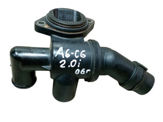 фланец (тройник) системы охлаждения Audi A6 4F/C6 2006, 2.0 л., бензин