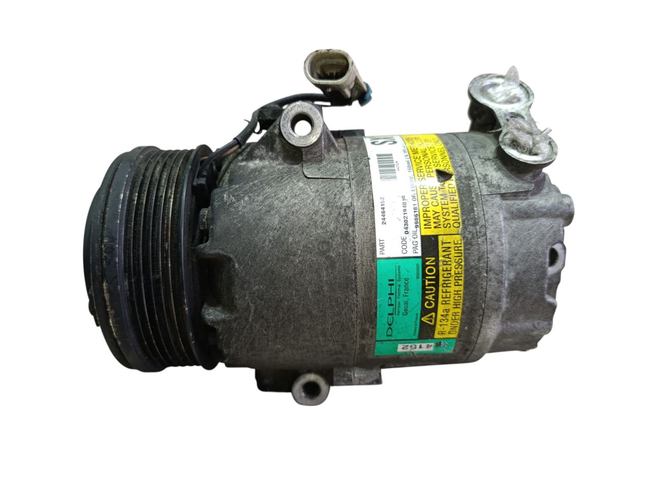 компрессор кондиционера Opel Zafira 1 поколение (A) 2002, 2.2 л., дизель - фото №1