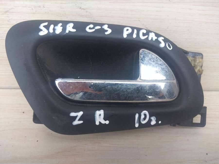 ручка внутренняя задняя правая Citroen C3 Picasso 1 поколение 2010, 1.6 л., дизель, минивэн - фото №1