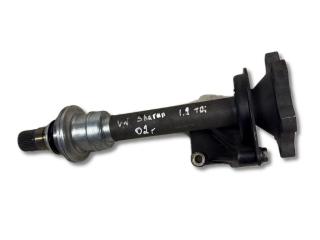 полуось передняя правая (приводной вал, ШРУС) Volkswagen Sharan 1 поколение [рестайлинг] 2002, 1.9 л., дизель