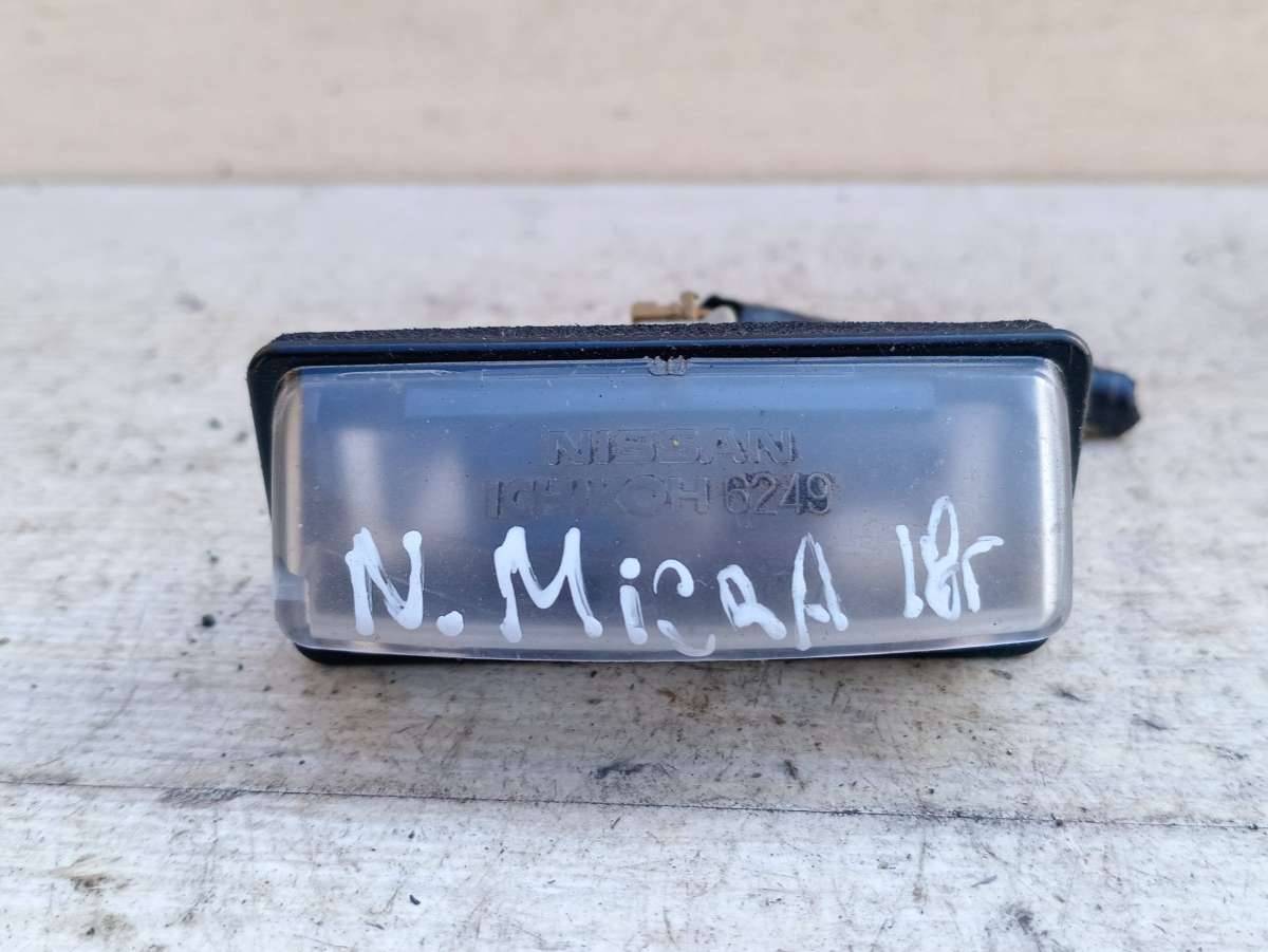 подсветка номера Nissan Micra 5 поколение K14 2018 - фото №1