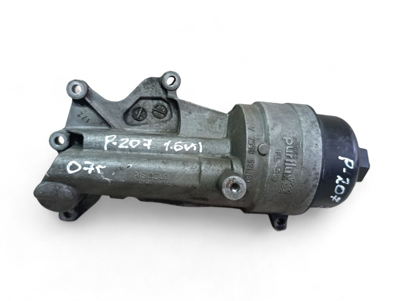 корпус масляного фильтра Peugeot 207 1 поколение 2007, 1.6 л., VTI, бензин - фото №1