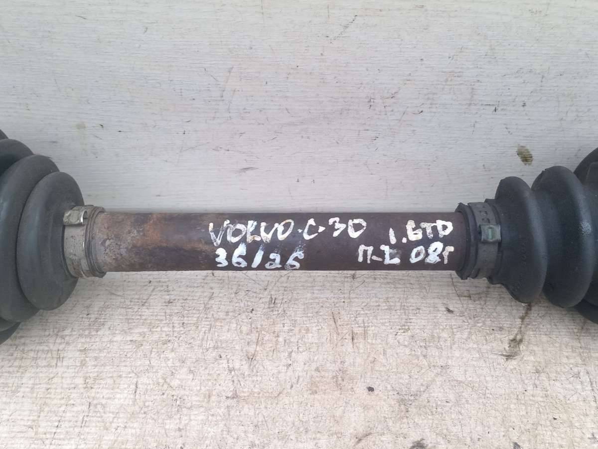 полуось передняя левая (приводной вал, ШРУС) Volvo C30 1 поколение 2008, 1.6 л., TDi, дизель - фото №1