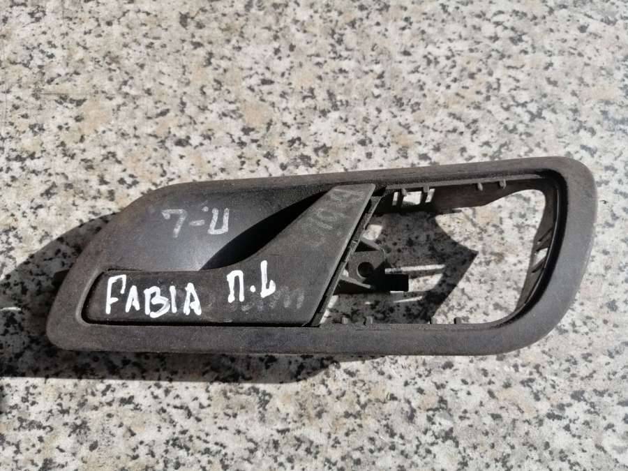 ручка внутренняя передняя левая Skoda Fabia 1 поколение (6Y) 2003, 1.2 л., i, бензин, хетчбэк 5 дв. - фото №1