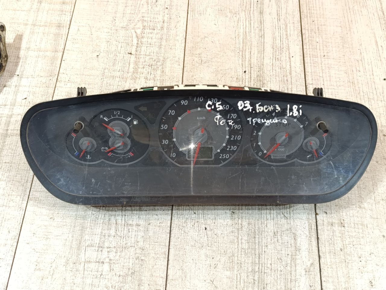 щиток приборов (приборная панель) Citroen C5 1 поколение 2003, 1.8 л., бензин, 9651481380 - фото №1