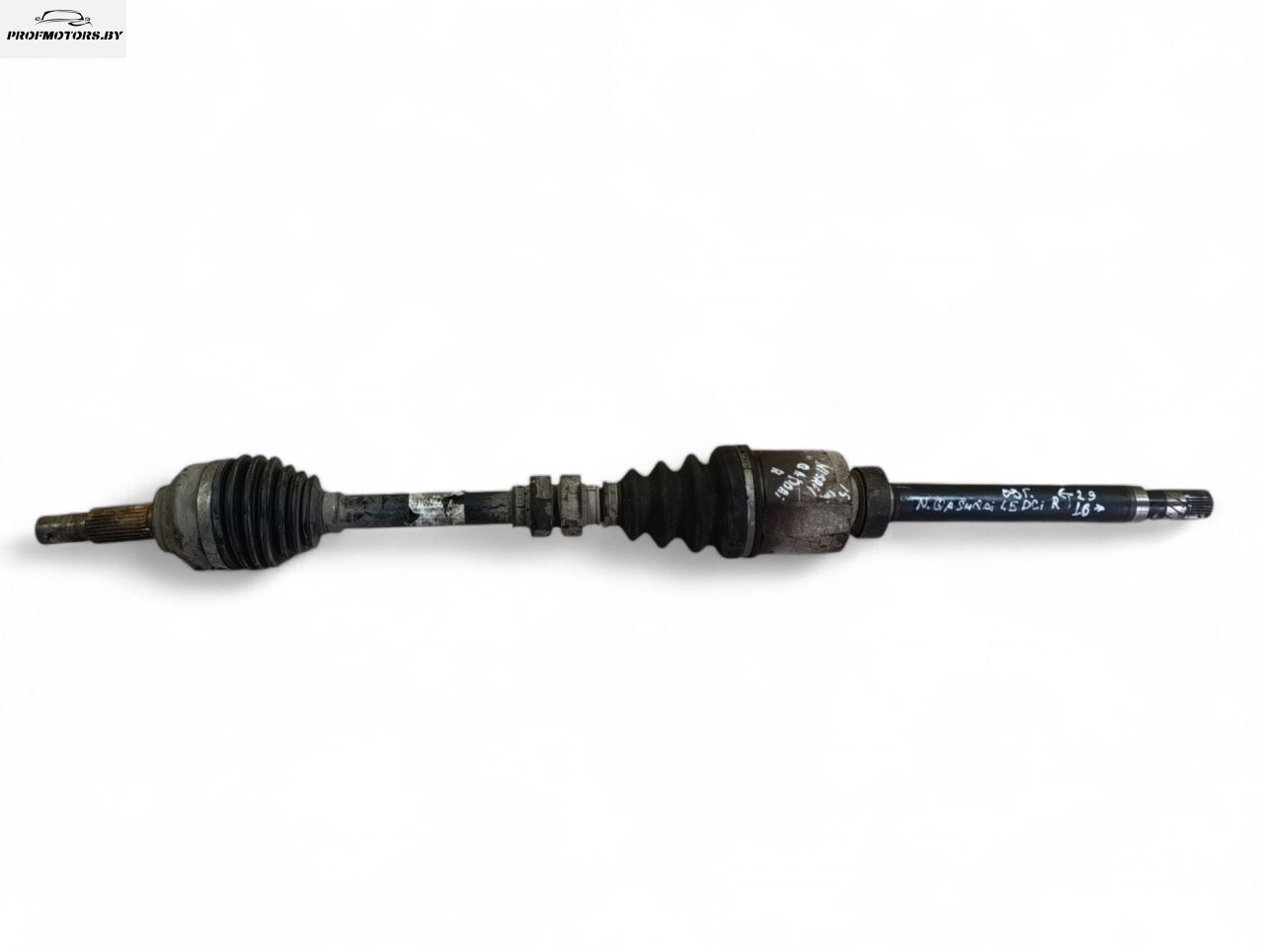 полуось передняя правая (приводной вал, ШРУС) Nissan Qashqai 1 поколение 2009, 1.5 л., дизель - фото №1