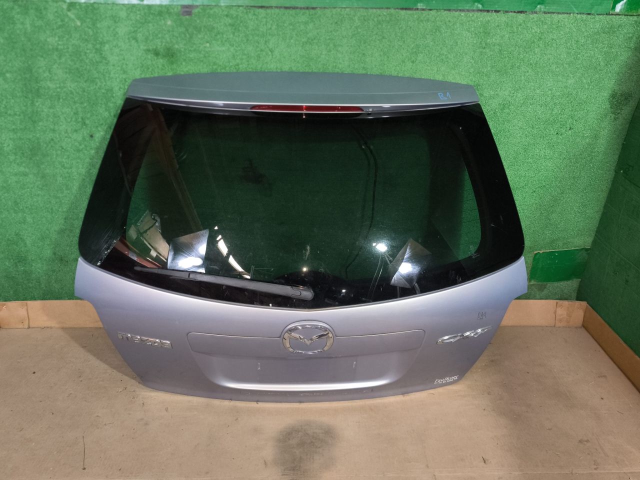 крышка багажника (дверь 3-5) Mazda CX-7 1 поколение ER 2008, 2.3 л., L3-VDT, бензин, АКПП, голубой/30s, полный привод - фото №1
