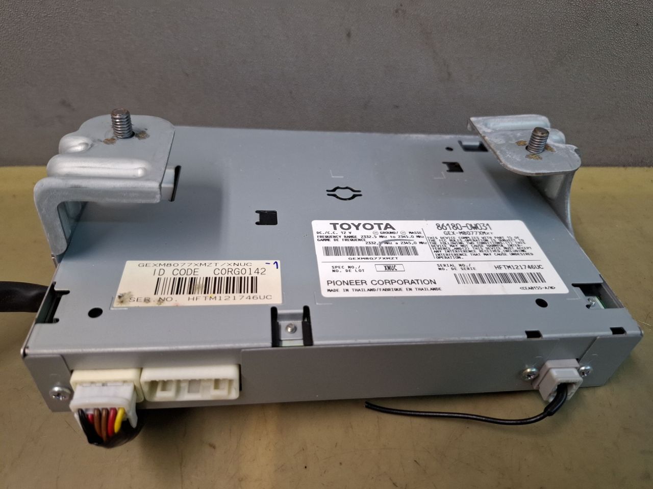 блок радио Toyota Camry 7 поколение XV40 ACV40 2009, 2.4 л., 2AZ-FE, бензин, АКПП, синий, седан, передний привод, 861800W031 - фото №1