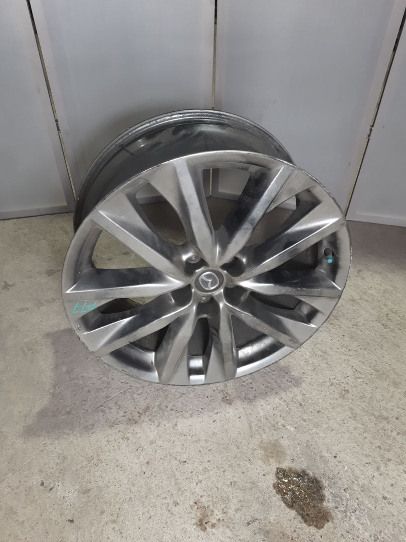 диск литой Mazda CX-9 2 поколение TC 2017, 2.5 л., PY-VPS, бензин, АКПП, серый, передний привод - фото №1