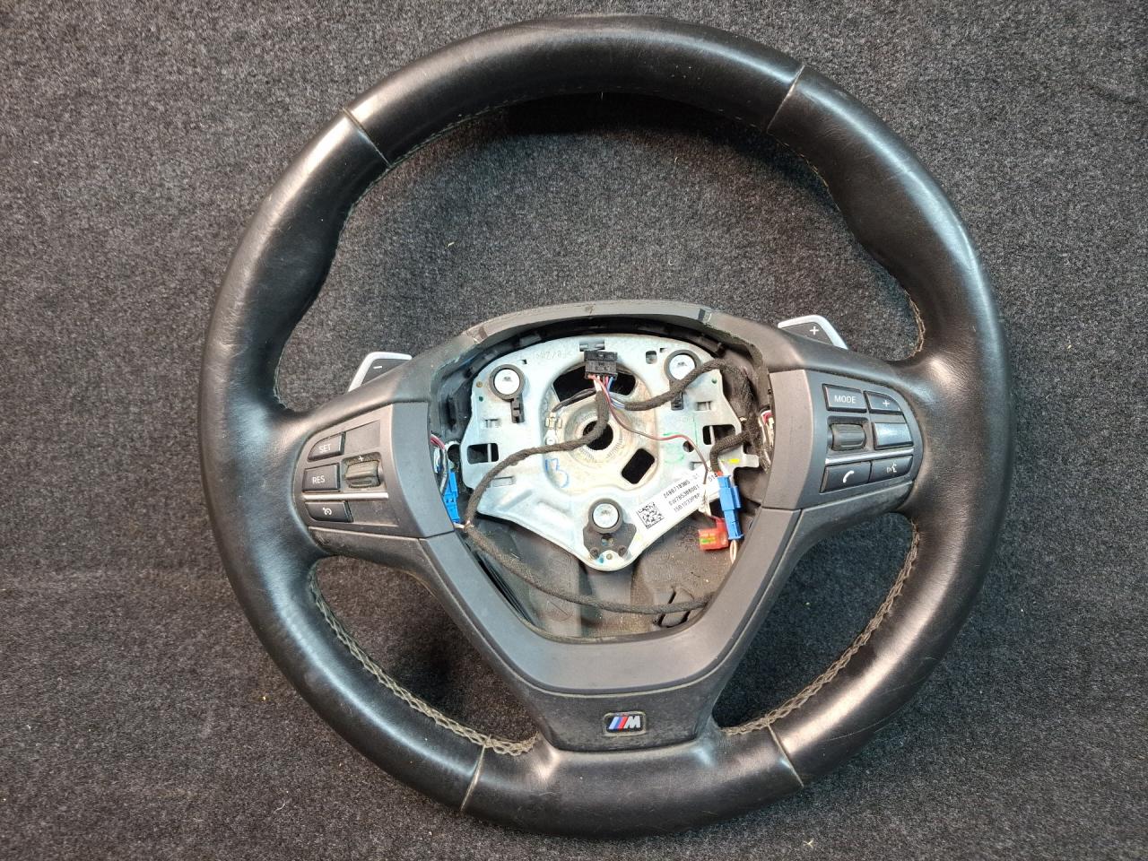 руль BMW X4 F26 2016, 2.0 л., дизель, АКПП, черный, 2498718385-01, SW785366001, 15B1033P6802 - фото №1