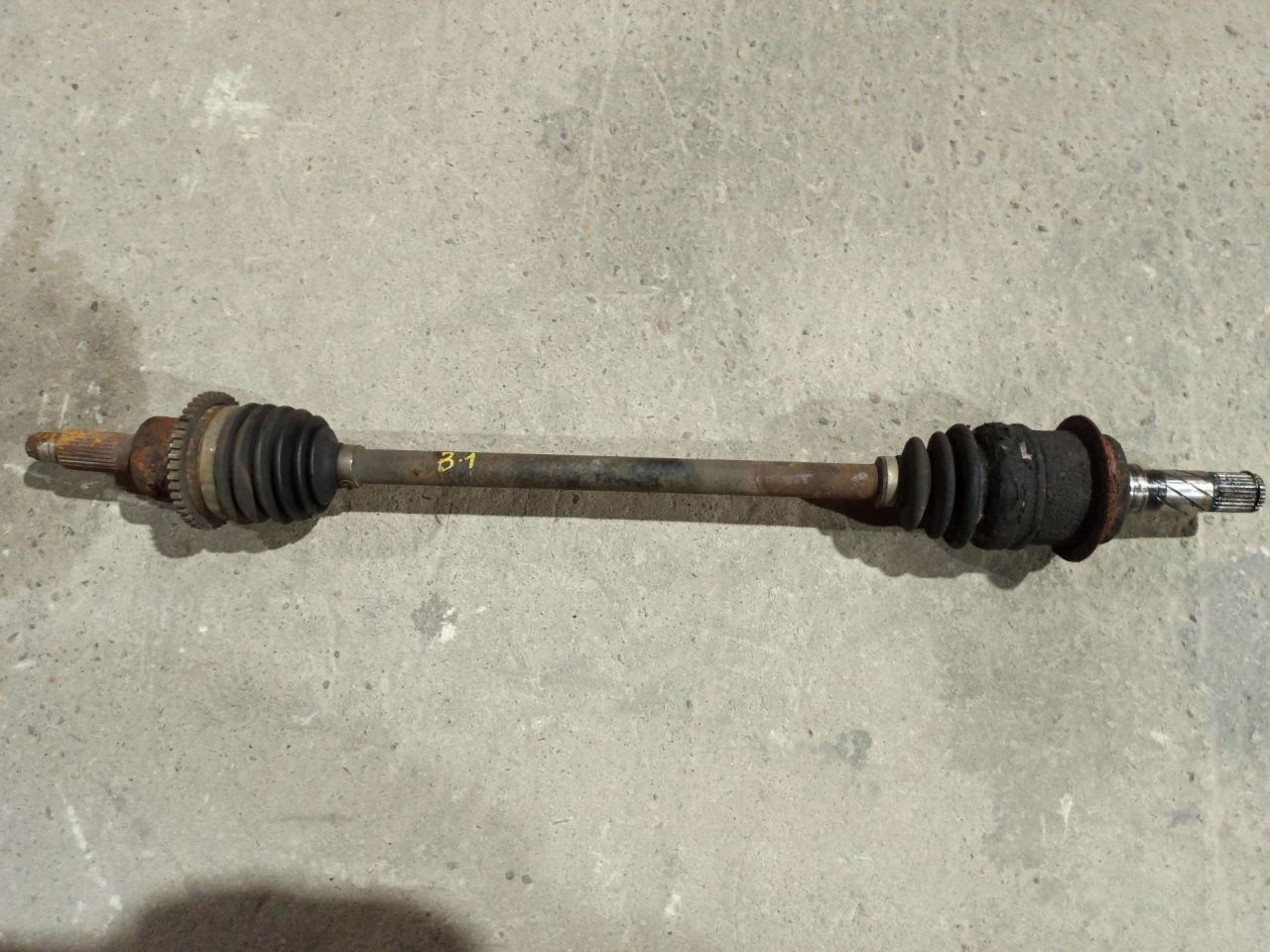 полуось задняя (приводной вал, ШРУС) Mazda CX-7 1 поколение ER 2008, 2.3 л., L3-VDT, бензин, АКПП, голубой/30s, полный привод - фото №1