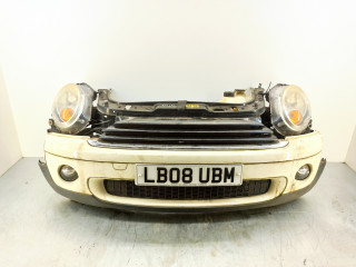 передняя часть (ноускат) Mini Cooper 2 поколение 2008, 1.4 л., i, N12 B14 A, бензин, 6МКПП, белый, хетчбэк 3 дв., передний привод, правый руль, 51112753995, 51110430221, 51112753997, 51112753998, 51647145012, 51117046364, 63122751265, 63122751266