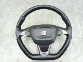 руль SEAT Ibiza Cupra 4 поколение [рестайлинг] 2012, 1.4 л., TFSI, бензин, МКПП, хетчбэк 3 дв., передний привод, правый руль, 6J0419091AG, 6J0880201S