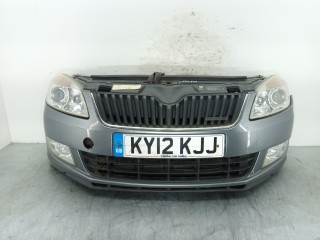 передняя часть (ноускат) Skoda Fabia 2 поколение [рестайлинг] 2012, 1.2 л., TDi, CFWA, дизель, 5МКПП, универсал, передний привод